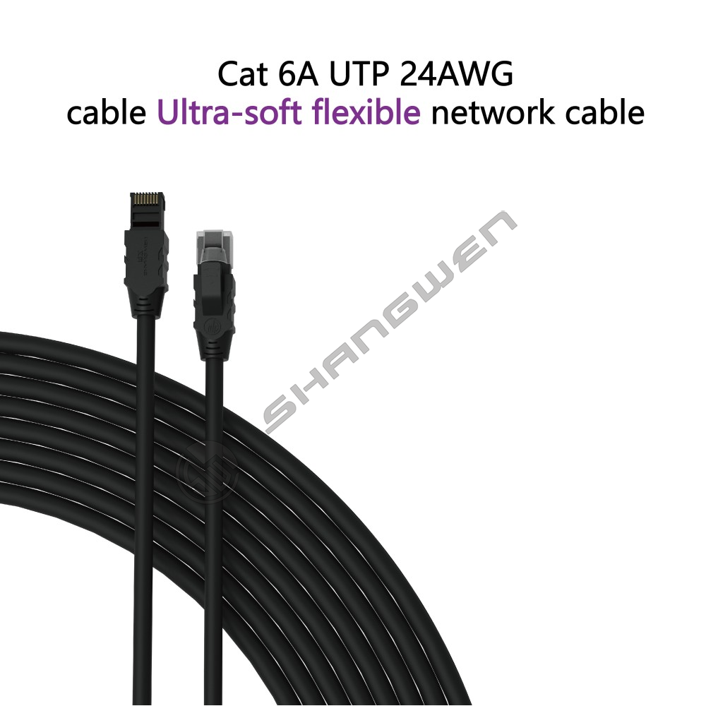 Cat6A UTP 24AWG Matte Black Bespoke